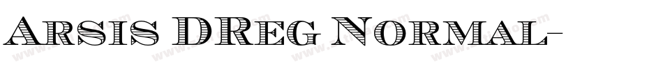 Arsis DReg Normal字体转换